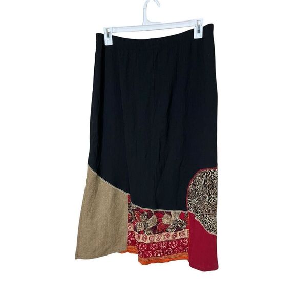 Vintage Koret Elastic Waist Boho Floral Maxi Skirt Women’s Size 16W - Picture 7 of 9